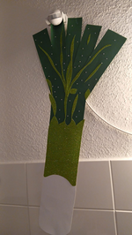 Kabelverkleidung in Form eines Lauchs Kabelverkleidung in Form eines Lauchs
